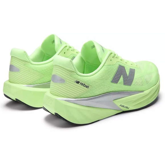 New Balance FuelCell Rebel v5 Lab Green/Silver Metallic/Wht Women’s size 8.5 NEW - Picture 5 of 8